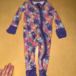 Floral Purple Kids One Piece
